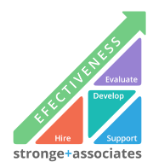 Stronge & Associates logo with up arrow